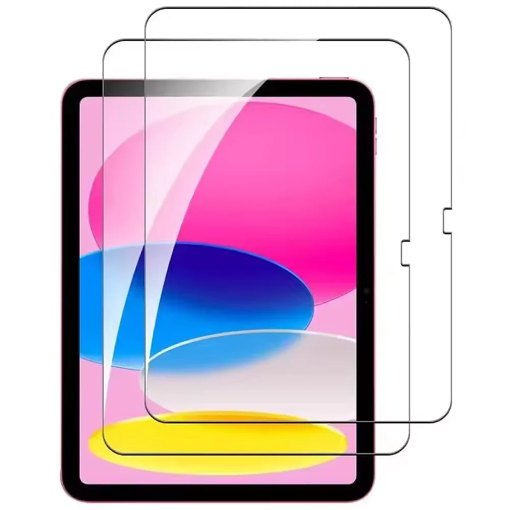 2PCS 9H Tempered Glass Screen Protector for iPad (10.2/9.7/10.5/10.9/11) Pro, Air & Mini – Anti-Scratch HD Protective Film