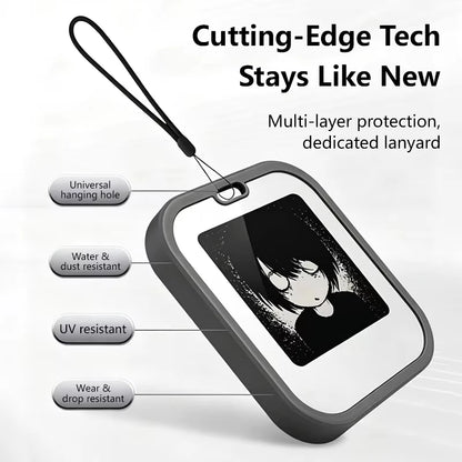 Lenovo Mini E-Ink Desktop Display - 1.54-Inch NFC Electronic Ornament and Bag Charm