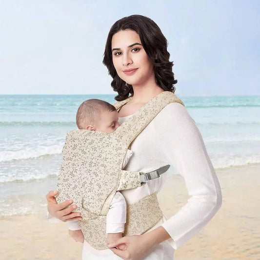 4-in-1 Baby Carrier with Hip Seat - Adjustable Front & Back Straps for Hands-Free Infant Carrying
