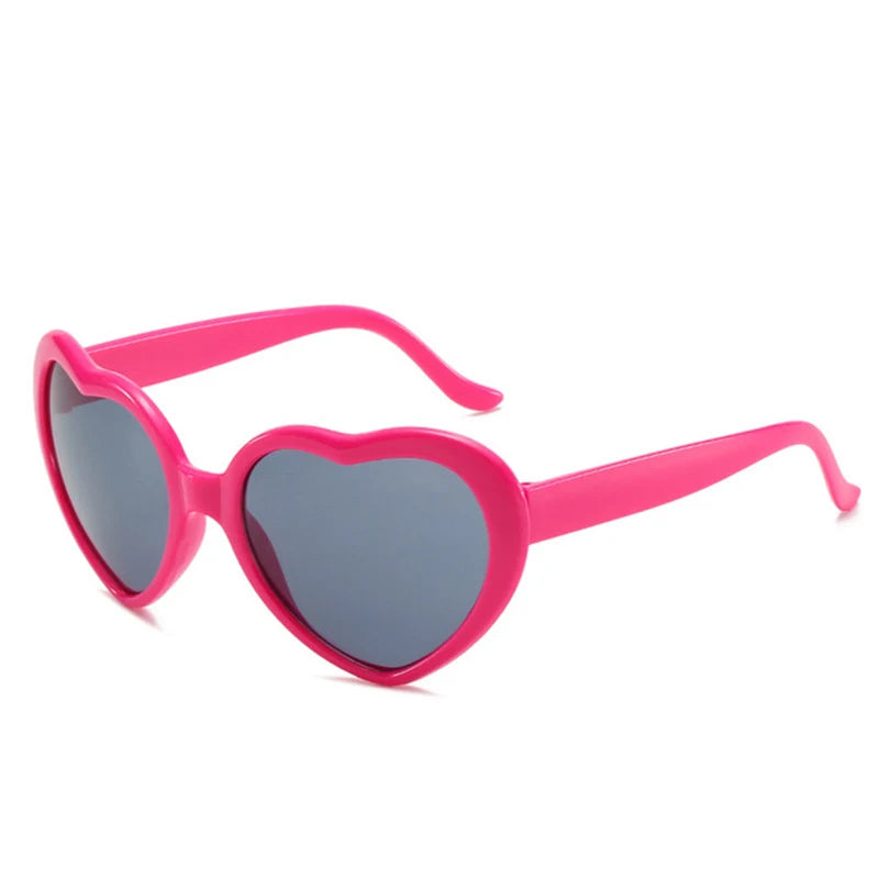 Women’s Fashion Heart-Shaped Glasses Watch - Nighttime Light Diffraction to Heart Shape, Stylish Female Sunglasses