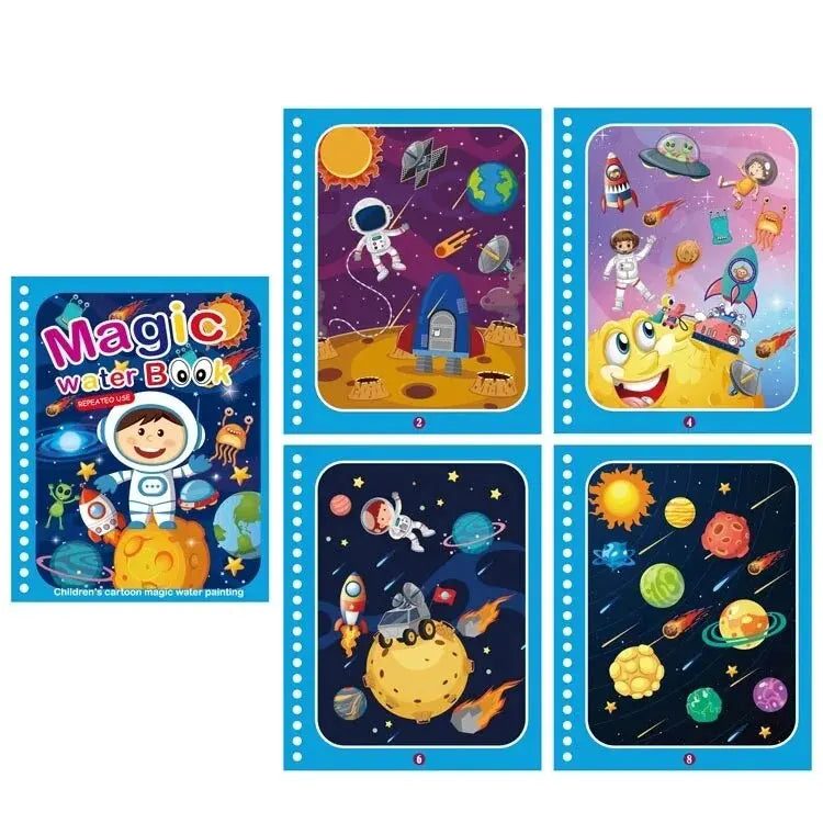 Magical Water Drawing Book – Reusable Montessori Coloring & Sensory Toy for Early Childhood Education