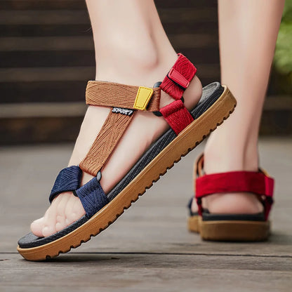 2026 Men’s Lightweight Summer Sandals – Breathable Anti-Slip Outdoor Beach Shoes | Soft Flat Sole Open-Toe Walking Casual Sandals