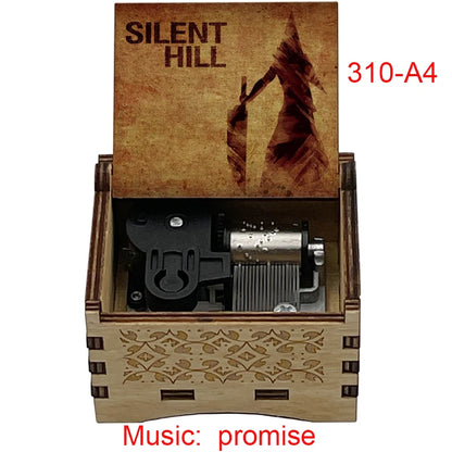 Silent Hill 2 “Promise” 18-Note Music Box – Classic Game Soundtrack, Wooden Home Decor and Gift Ornament