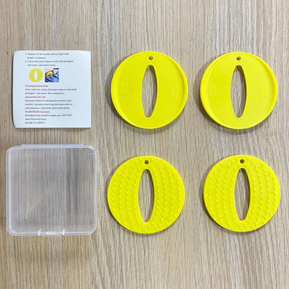 Injection Assist Pads - 4-Piece Reusable Shot Helper Pain Reduction Support Device