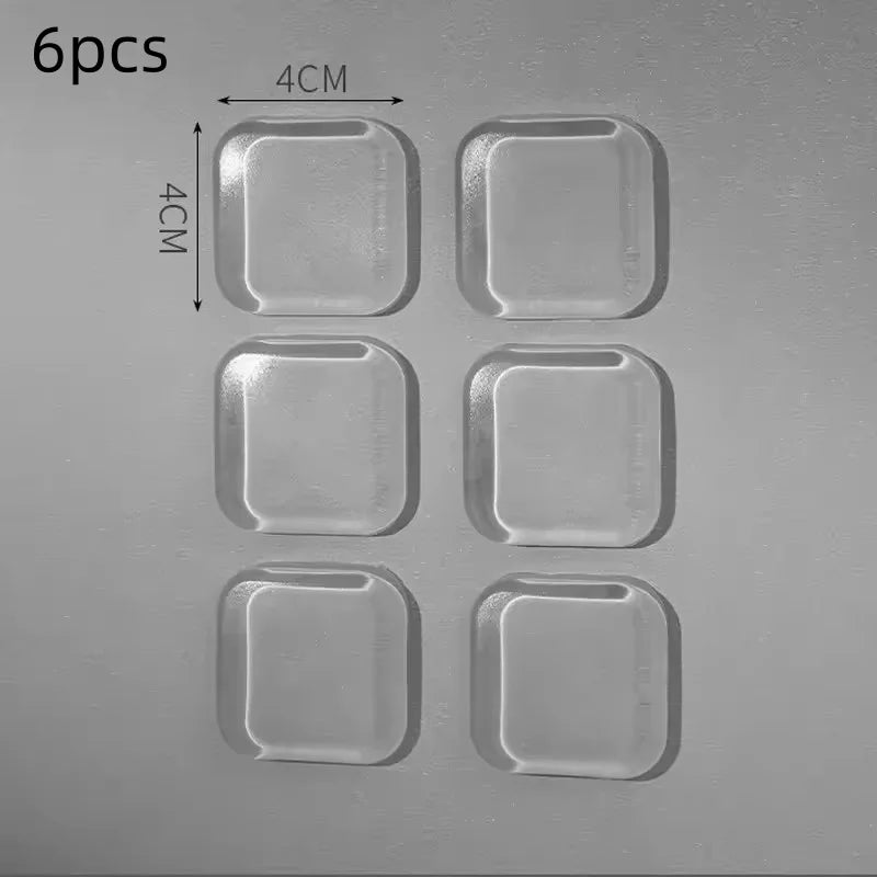 Door Knob Wall Protector - Clear Soft Rubber Door Stopper & Handle Bumper for Noise Reduction and Wall Protection