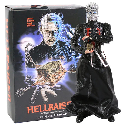 NECA Hellraiser Pinhead 7” Ultimate Action Figure – Horror Collectible Movie Figure Statue Toy
