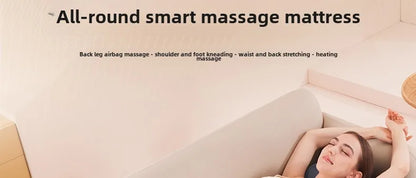 Upgraded Large Area Heated Neck Massager – Vibration Airbag Full Body Massage Mat with Lumbar Traction and Remote Control