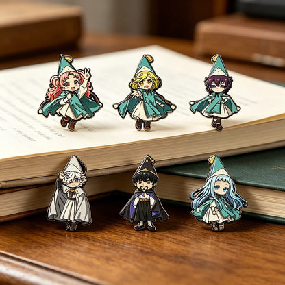 Witch Hat Atelier Enamel Pin Set - 6PCS Chibi Anime Brooch Collection for Backpacks, Bags & Fans