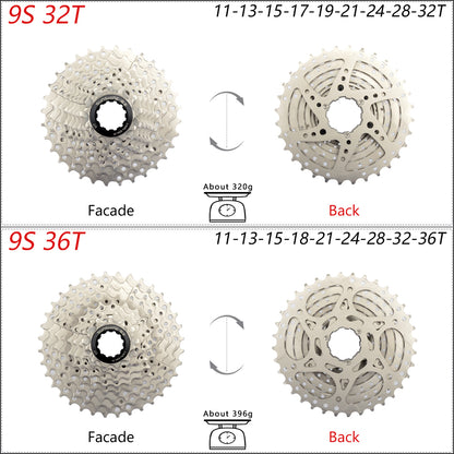 SUNSHINE Bicycle Cassette 8-12 Speed Freewheel - 32T to 52T Sprocket for Shimano/SRAM HG Flywheel