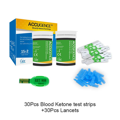4-in-1 Multifunction Blood Monitor – Hemoglobin, Glucose, Ketone, Uric Acid Test for Diabetes, Anemia, Gout