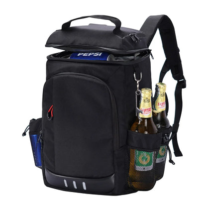 Large Capacity Insulated Cooler Backpack – Leakproof Picnic & Camping Thermal Lunch Bag with Bottle Opener for Hiking and Outdoor Travel