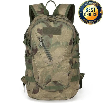 35L Tactical Backpack for Men – 900D Camouflage Camping, Hiking, Hunting & Outdoor Travel Rucksack