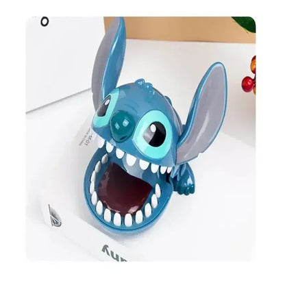 Disney Stitch Bite Finger Figures - Anime Dentist Push Teeth Game, Funny Toy Model for Kids, Baby Birthday Gift