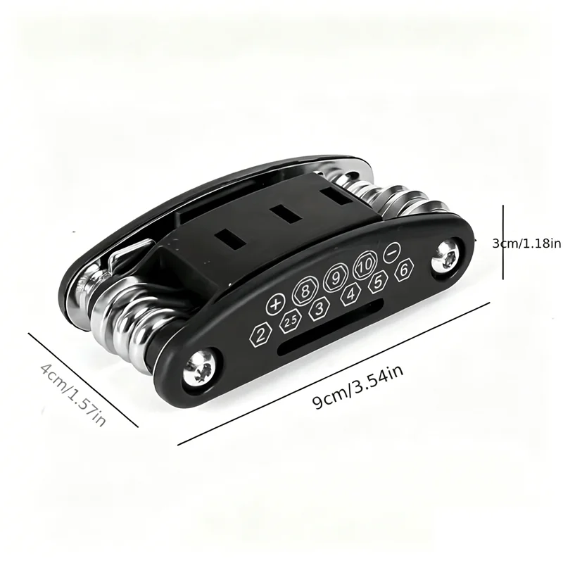 16-in-1 Socket Wrench Set - Non-Slip Rotating Head Stainless Steel Tool for Home & Auto Repairs