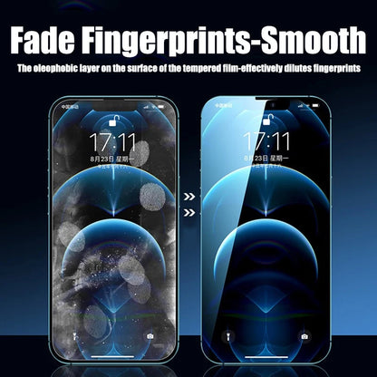 4-Pack Tempered Glass Screen Protector - Full Coverage Protective Film for iPhone 6–17 Series & Pro Max Models