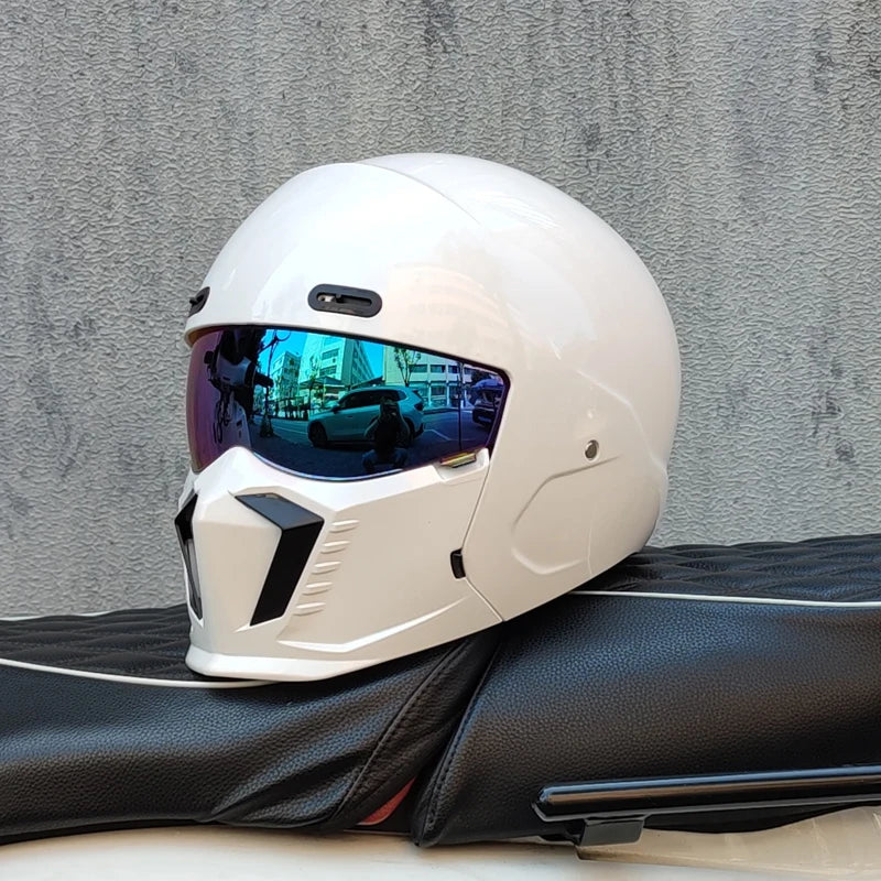Retro Scorpion Half Motorcycle Helmet – Vintage Locomotive Style Multi-Purpose Moto Helmet (M-XXXL)