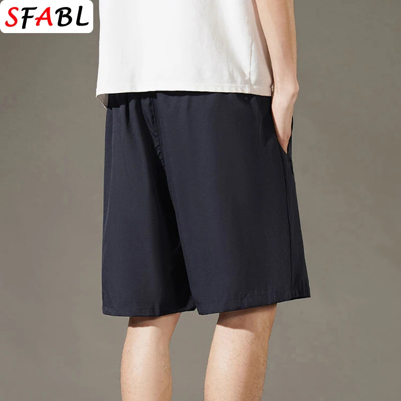 Men's Summer Beach Shorts – Quick-Drying, Breathable Elastic Fitness & Running Casual Shorts