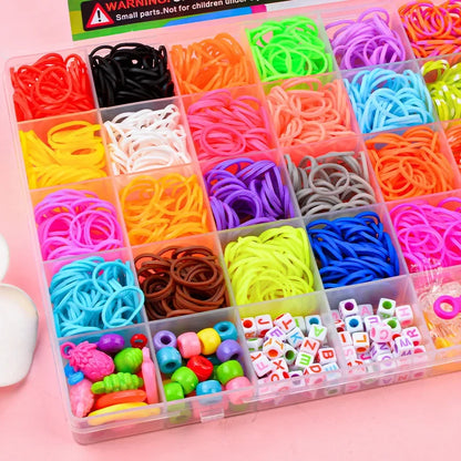 Creative Rainbow Loom Bands Set – Colorful DIY Rubber Bracelet Making Kit for Girls’ Crafts and Birthday Gifts