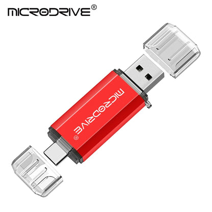 Type C OTG USB Flash Drive - High Speed USB 2.0 Memory Stick 4GB 8GB 16GB 32GB 64GB 128GB for Type-C Devices