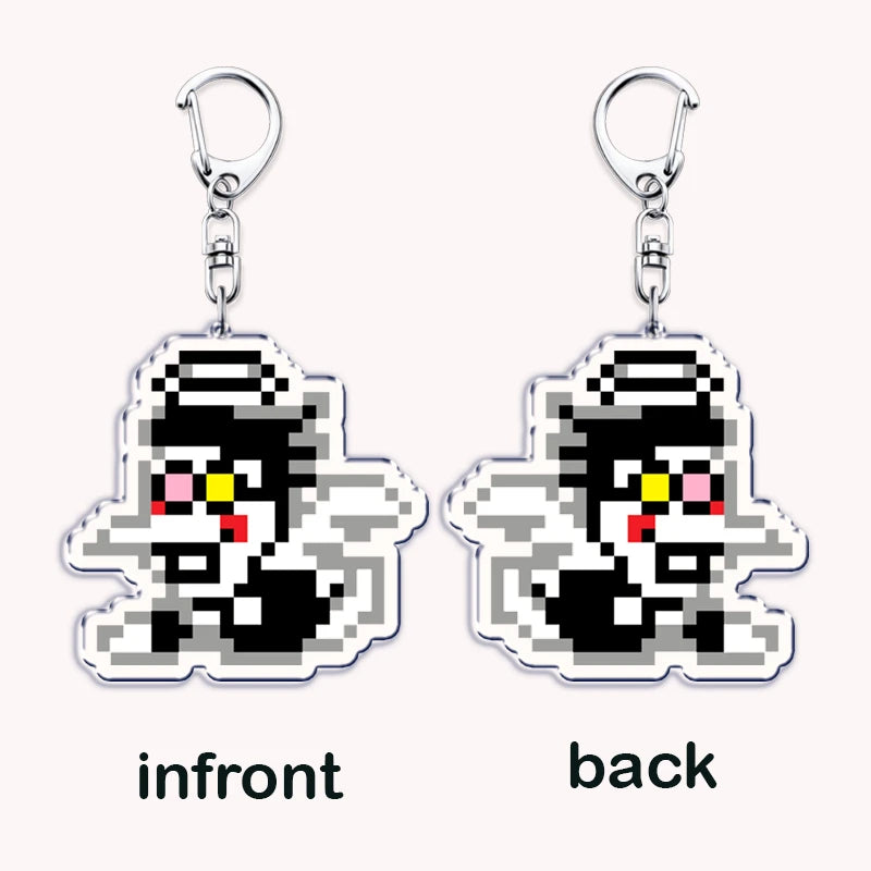 Deltarune & Undertale Keychains – Ralsei, Kris, Susie & Spamton Fan Gaming Accessories