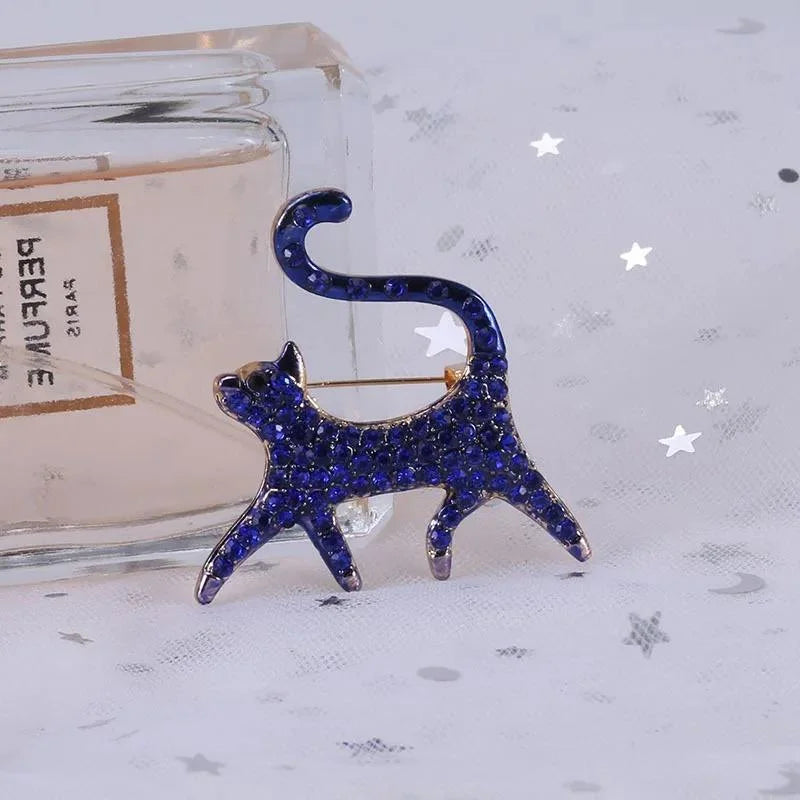 Women's Fashion Cat Brooch Pin - Cute Animal Jewelry Accessory for Clothing, Bags & Stylish Decor