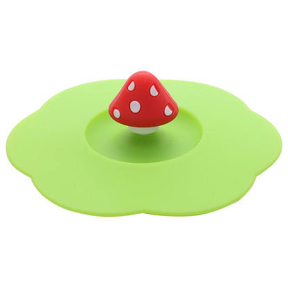 Cartoon 10cm Cute Silicone Cup Cover - Heat-Resistant, Leak-Proof, Dustproof Sealed Lid for Tea Cups