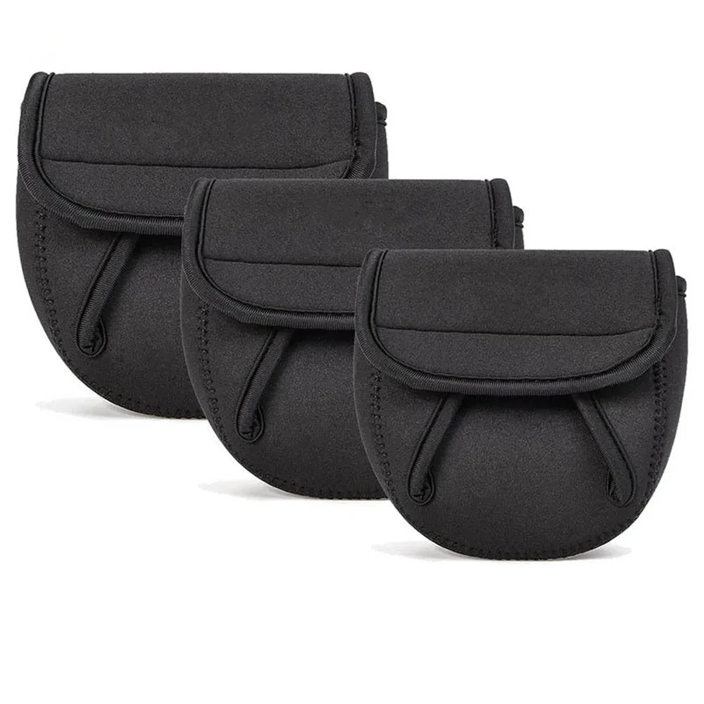 Waterproof Neoprene Fishing Reel Cover Bag – S/M/L Spinning Reel Protective Storage Case for Outdoor Fishing Gear Protection