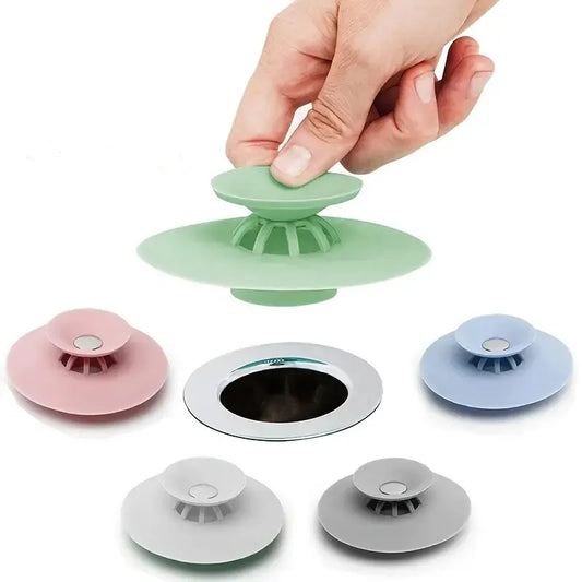  Push-type Sink Stopper & Floor Drain  for a Clog-Free