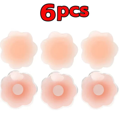 Reusable Silicone Nipple Covers for Women – Invisible Strapless Bra Pasties & Breast Petals