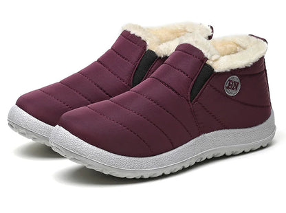 Men’s Winter Ankle Boots — Warm Fur Lined Snow Boots, Casual Shoes for Men and Couples