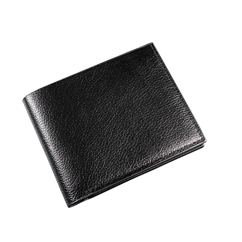 Mini Slim Zipper Card Wallet for Men — Portable Ultra-Thin Black Purse for ID, Bank & Credit Cards