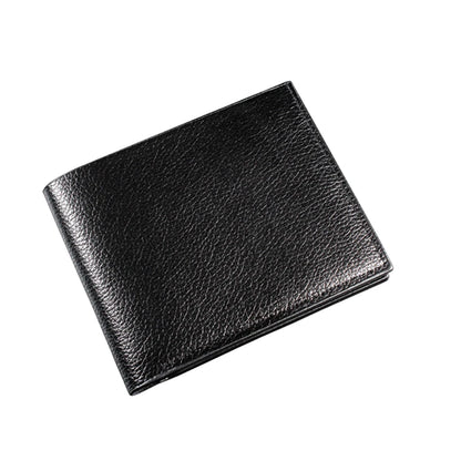 Mini Slim Zipper Card Wallet for Men — Portable Ultra-Thin Black Purse for ID, Bank & Credit Cards