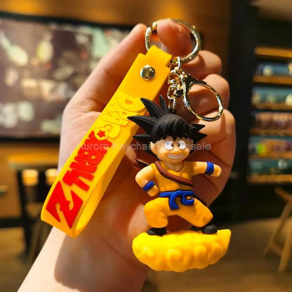 Dragon Ball Z Keychain – Super Saiyan Goku, Bulma, Broly, Piccolo & Majin Buu Car Pendant Toy Gift for Kids
