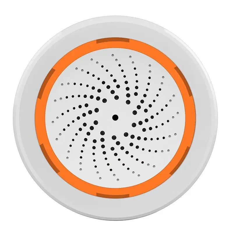 ONENUO Tuya Zigbee Smart Siren Alarm - Home Security Strobe Alert with USB Power & Built-In Battery
