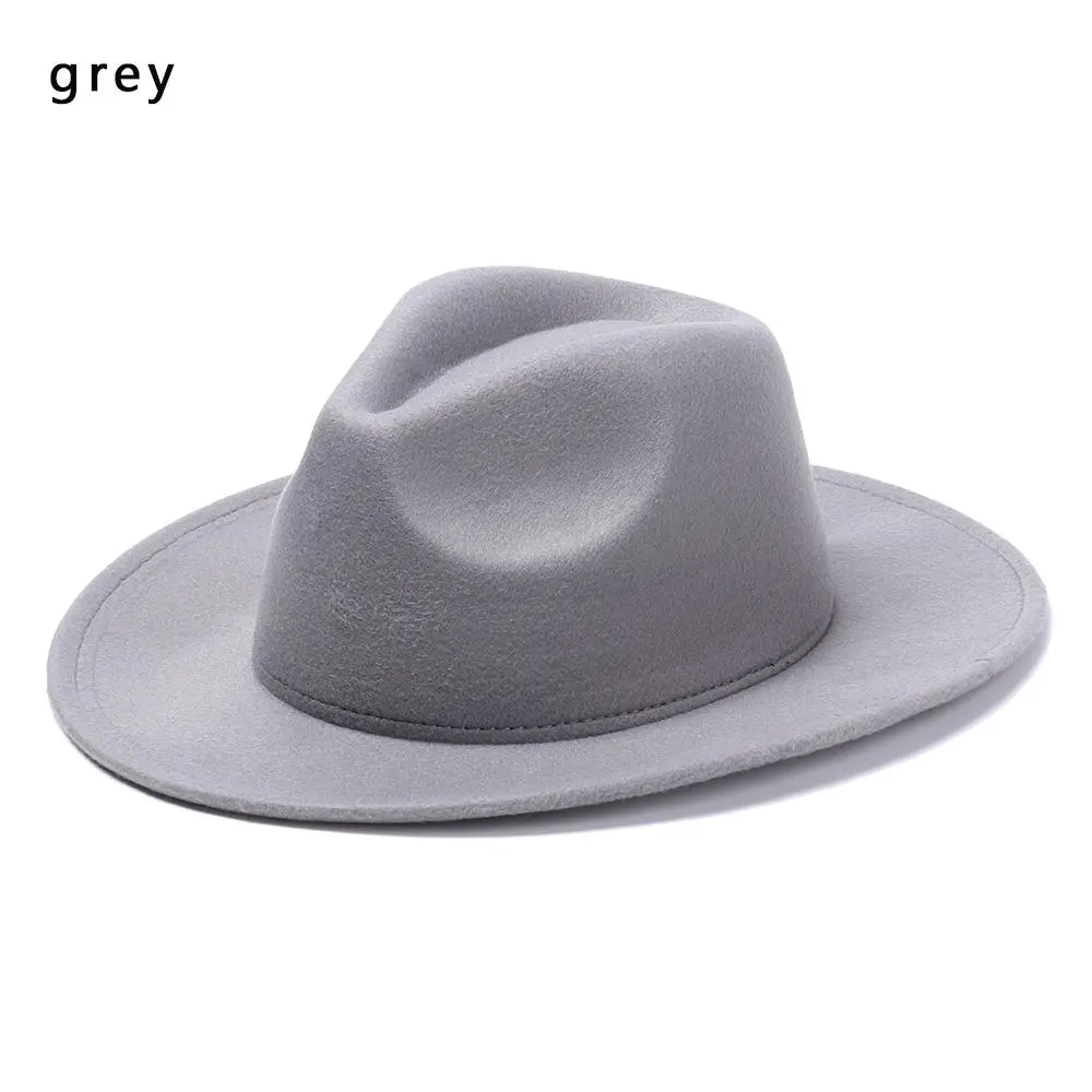 Western Cowboy Hat – Faux Leather Fedora for Men, Women & Kids, Wide Brim Beach & Travel Cap in Black, White & Pink