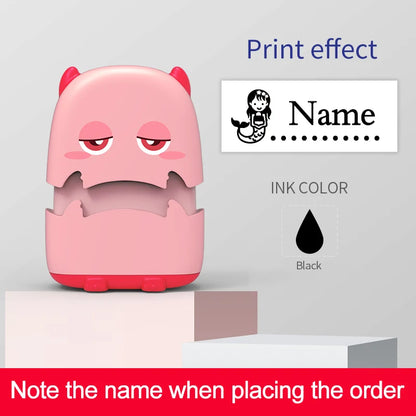 Custom Baby Name Stamp Kit - Reusable Waterproof Ink Stamp for Clothes, School Bags & Personal Items