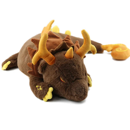 67cm Genshin Impact Zhongli Plush Toy – Soft Morax Dragon Stuffed Doll Pillow for Kids Christmas Gift