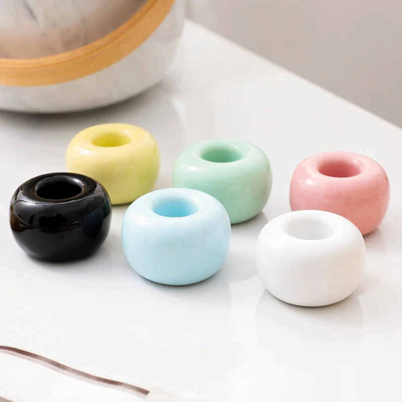 Creative Ceramic Pen Holder — Minimalist Desktop Organizer for Pens, Brushes & Office or Home Decor