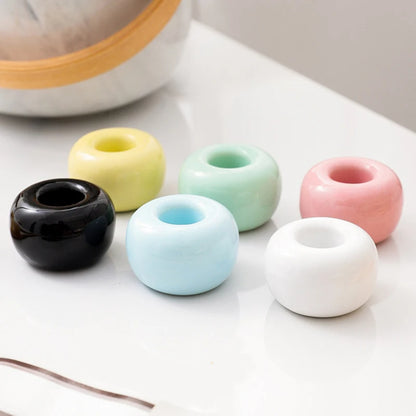 Creative Ceramic Pen Holder — Minimalist Desktop Organizer for Pens, Brushes & Office or Home Decor