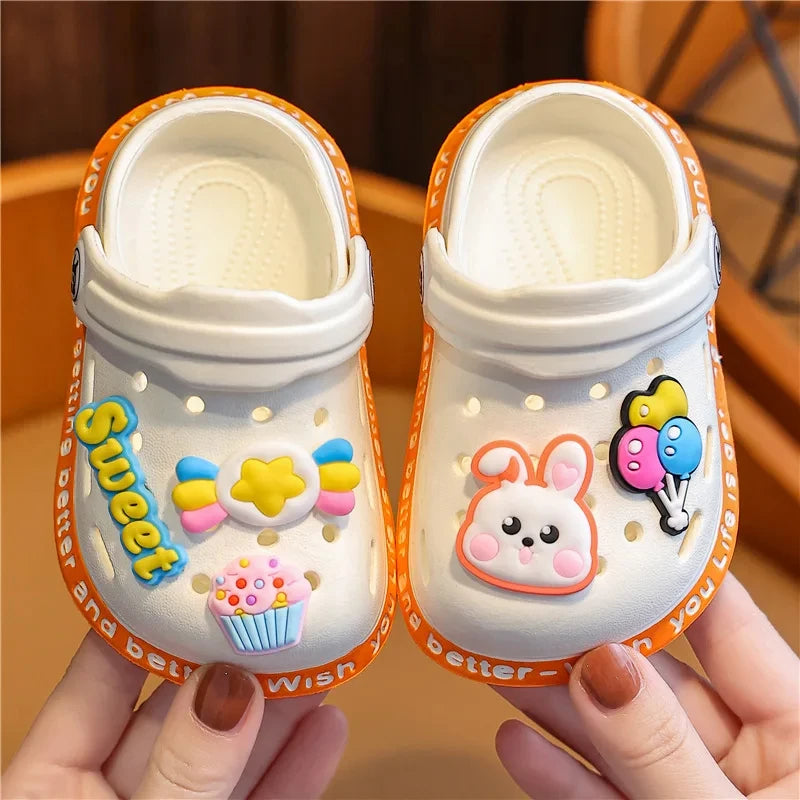 Kids Summer Sandals - Soft Anti-Skid Cartoon Hole Shoes for Boys & Girls
