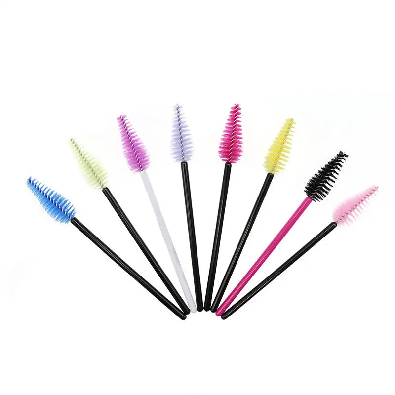 25pcs Eyelash Extension Brush Set - Mascara Wands, Micro Applicators & Spoolie Makeup Tools