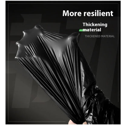 Extra Large Drawstring Garbage Bags – Thickened Black Waste Bags for Kitchen, Hotel & Commercial Sanitation