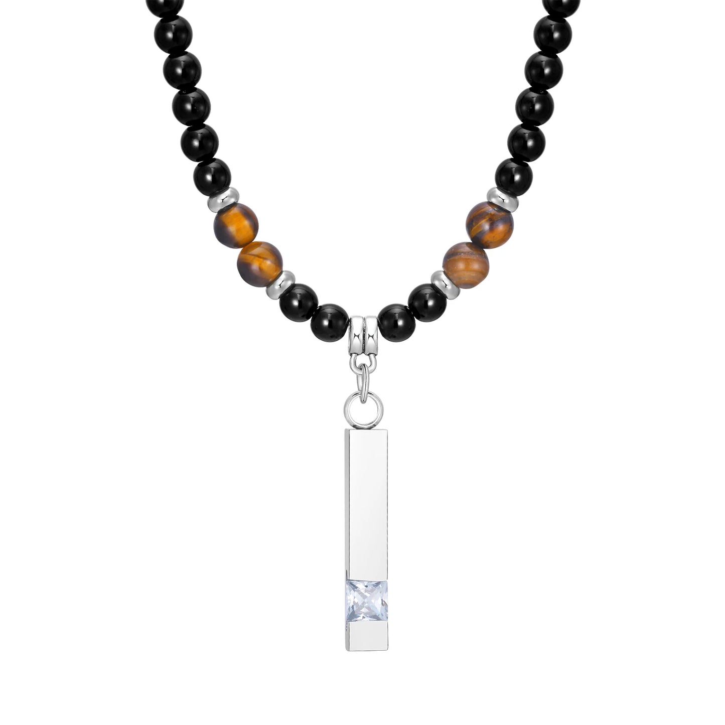 Men's Tibetan Phurba Kilaya Necklace – Tiger’s Eye & Lava Stone Spiritual Dagger Jewelry