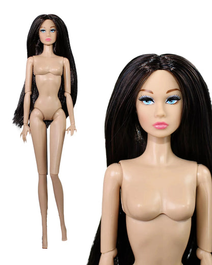 32cm Supermodel BJD Doll — Nude Fashion Princess with 12 Movable Joints, 1/6 Dress-Up Toy Limited Edition Gift