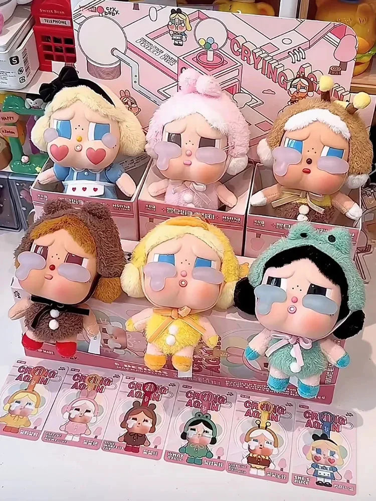 New Genuine Crybaby Crying Again Series Blind Box – Vinyl Face Doll Pendant Keychain Mystery Toy Gift