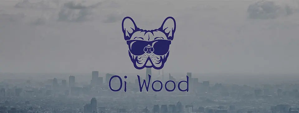 Oi Wood Square Polarized Sunglasses for Men — UV400 Fashion Sport & Driving Sun Glasses