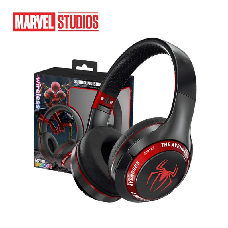 Marvel Spider-Man Bluetooth Over-Ear Headphones – Foldable, Wireless Gaming Headset with Noise Cancellation & HIFI Stereo Sound