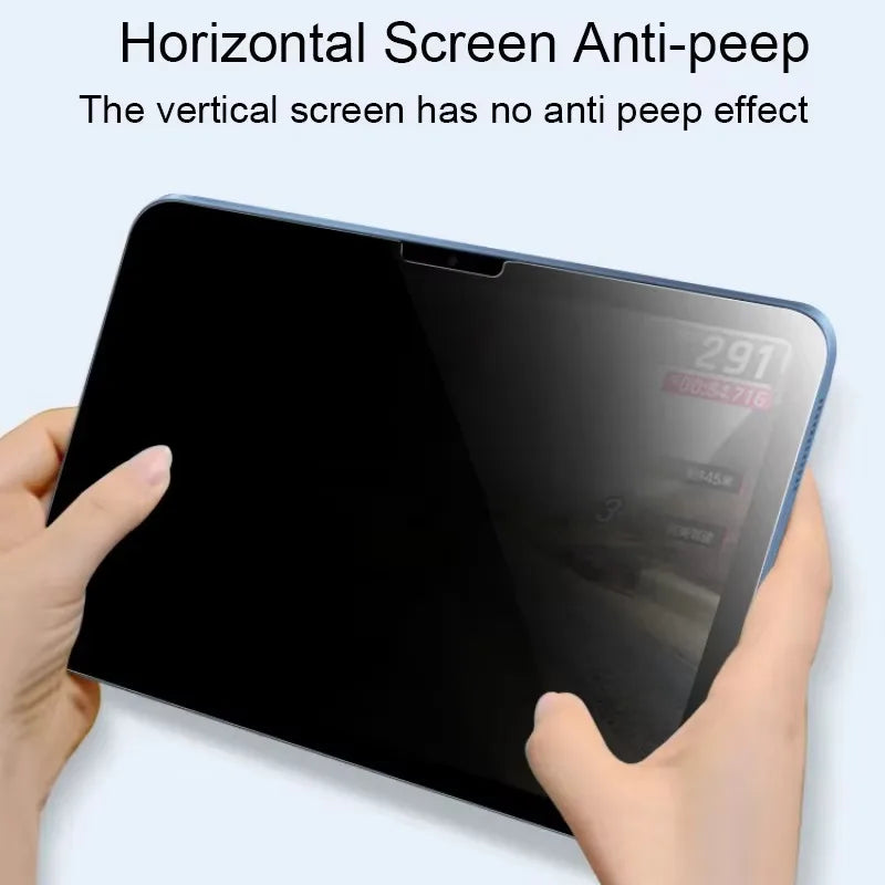 iPad & 2025 Tablet Anti-Peeping Screen Protector – 11" Air A16 M3 & 13" Full-Screen Privacy Film