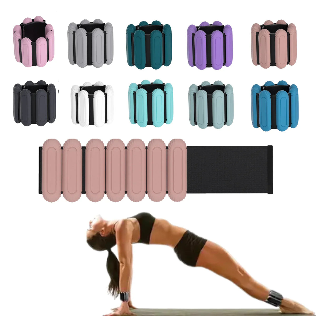 Adjustable Wrist Weights - Portable Strength Training Bands for Walking, Running & Fitness