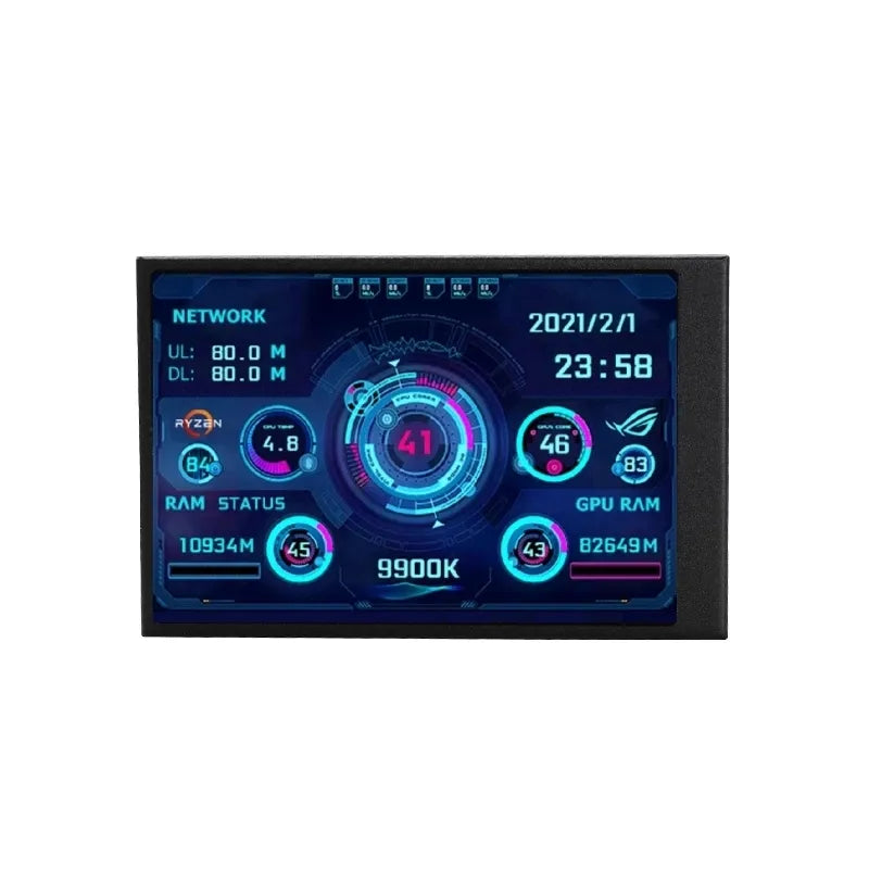 New 3.5 Inch IPS TYPE-C Secondary Screen Monitor - USB Display for Computer CPU, GPU, RAM, HDD Monitoring with AIDA64 Support